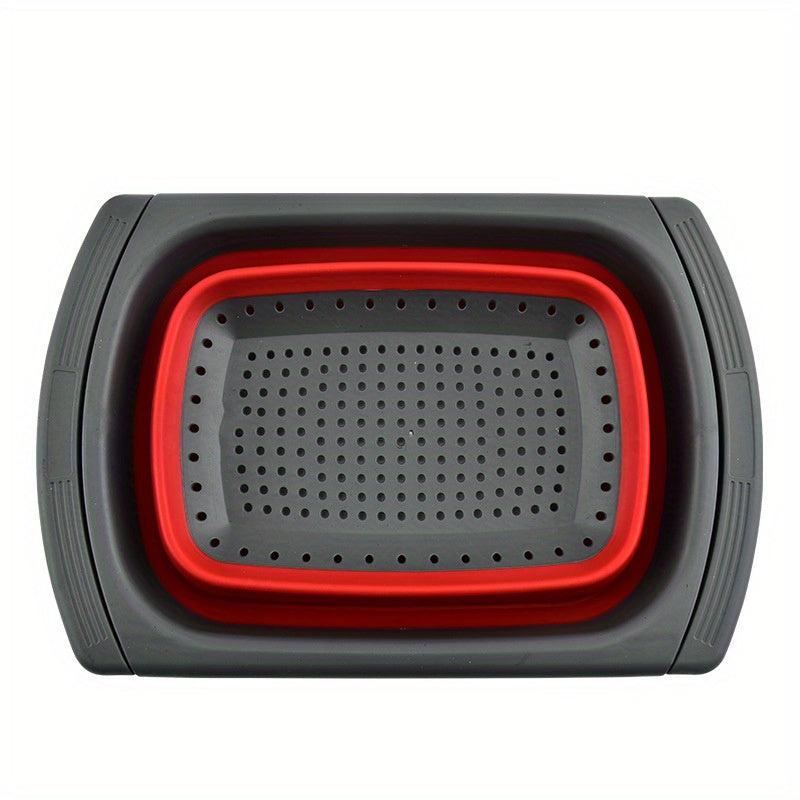 6 Quart Silicone Collapsible Strainer with Extendable Handles