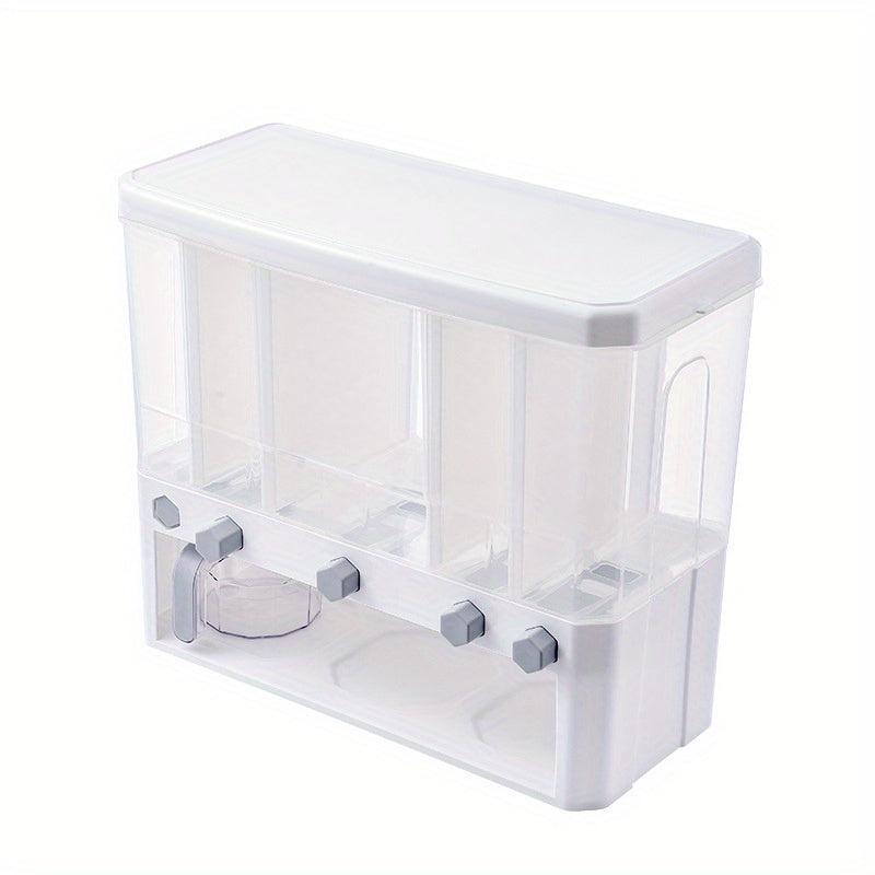 360 Rotating Rice & Grain Storage Container with Lid