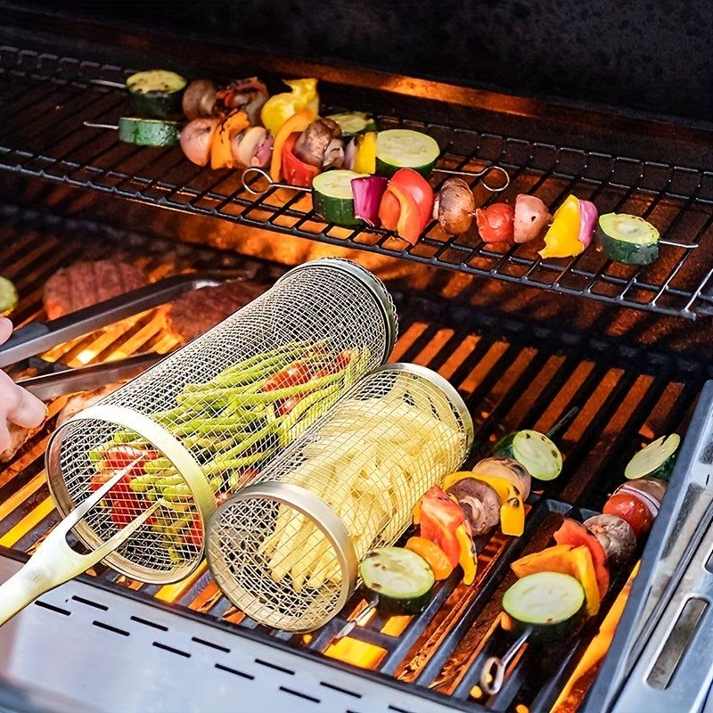 Stainless Steel Portable BBQ Grill Net for Outdoor Camping