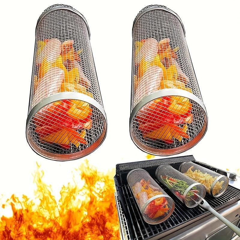 Stainless Steel Portable BBQ Grill Net for Outdoor Camping