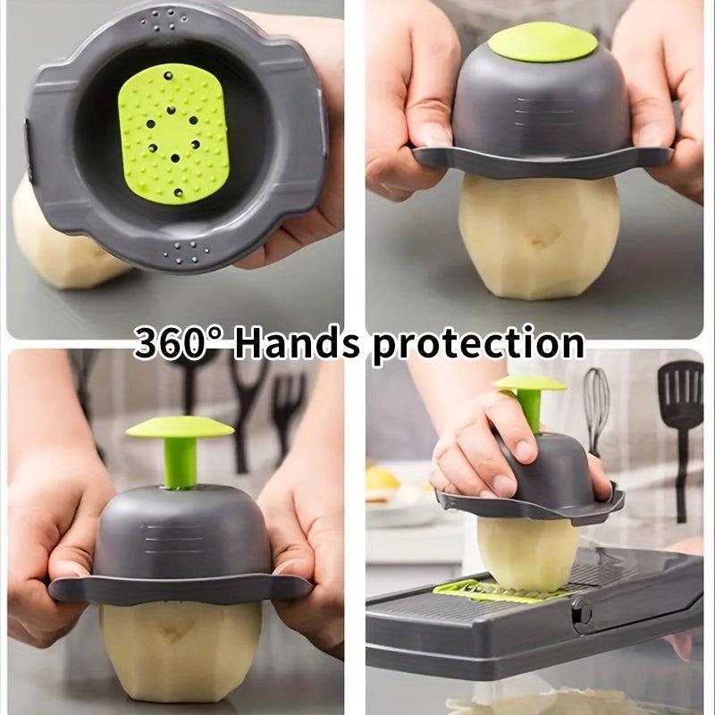 14pc Vegetable Chopper & Fruit Slicer with Container Manual Food Grater