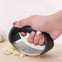 2pcs Stainless Steel Garlic Press Rocker Metal Garlic Mincer Washable Crusher