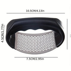 2pcs Stainless Steel Garlic Press Rocker Metal Garlic Mincer Washable Crusher