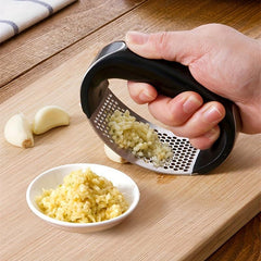 2pcs Stainless Steel Garlic Press Rocker Metal Garlic Mincer Washable Crusher