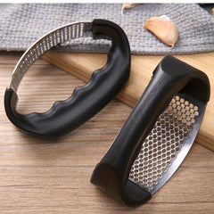 2pcs Stainless Steel Garlic Press Rocker Metal Garlic Mincer Washable Crusher