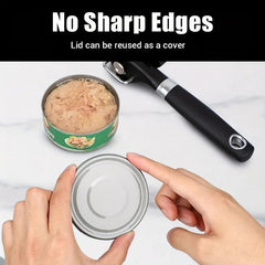 Smooth Edge Stainless Steel Can Opener with Large Knob