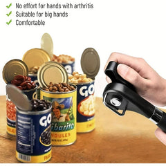 Smooth Edge Stainless Steel Can Opener with Large Knob