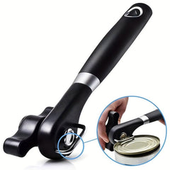 Smooth Edge Stainless Steel Can Opener with Large Knob