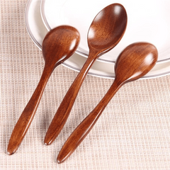 3pcs Rustic Wooden Spoons for Kitchen Cooking