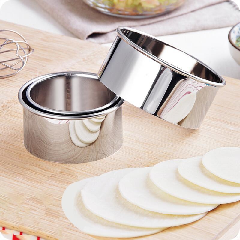 3pcs Stainless Steel Dumplings Molds Set, Cookie Cutters Pastry Maker