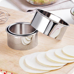 3pcs Stainless Steel Dumplings Molds Set, Cookie Cutters Pastry Maker