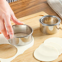 3pcs Stainless Steel Dumplings Molds Set, Cookie Cutters Pastry Maker