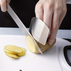 Stainless Steel Finger Guard for Slicing - Safety Cutting Protector