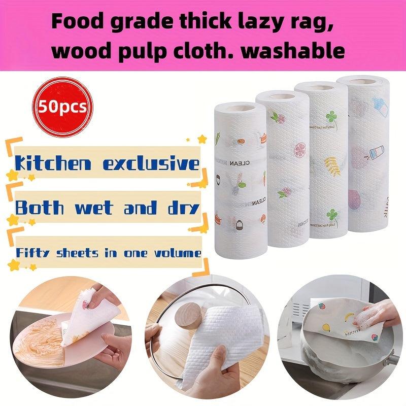 Disposable Lazy Rag Wet & Dry Cleaning Paper Towels