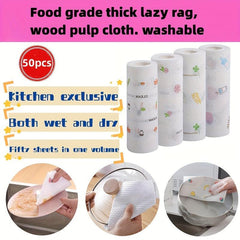 Disposable Lazy Rag Wet & Dry Cleaning Paper Towels