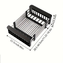 Stainless Steel Kitchen Drain Rack for Sink Shelf Storage