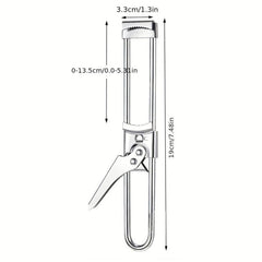 Adjustable Stainless Steel Jar & Bottle Opener