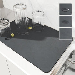 Rubber Drying Mat Non Slip Absorbent Wear resistant Coffee Machine Mat Placemat