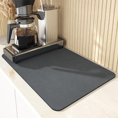Rubber Drying Mat Non Slip Absorbent Wear resistant Coffee Machine Mat Placemat