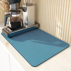 Rubber Drying Mat Non Slip Absorbent Wear resistant Coffee Machine Mat Placemat