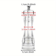 Acrylic Spice Grinder Manual Sea Salt Mill Spice Crusher