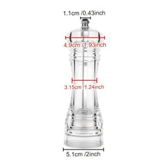 Acrylic Spice Grinder Manual Sea Salt Mill Spice Crusher