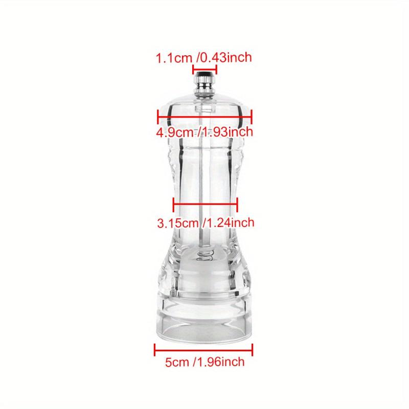 Acrylic Spice Grinder Manual Sea Salt Mill Spice Crusher
