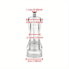 Acrylic Spice Grinder Manual Sea Salt Mill Spice Crusher