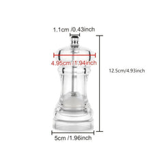 Acrylic Spice Grinder Manual Sea Salt Mill Spice Crusher