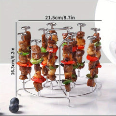 Kitchen Air Fryer Rack BBQ Grill Tray Stand Roasting Meat Food Holder Tool