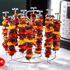Kitchen Air Fryer Rack BBQ Grill Tray Stand Roasting Meat Food Holder Tool