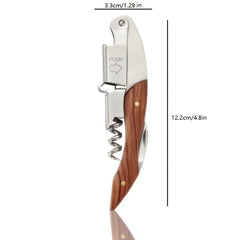 Wooden Handle Multifunctional Red Wine Bottle Opener Kitchen Utensil