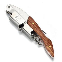 Wooden Handle Multifunctional Red Wine Bottle Opener Kitchen Utensil