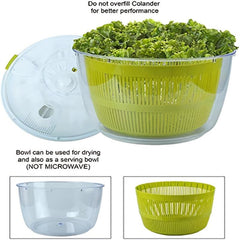 Portable Mini Salad Spinner with Locking Lid and Handle