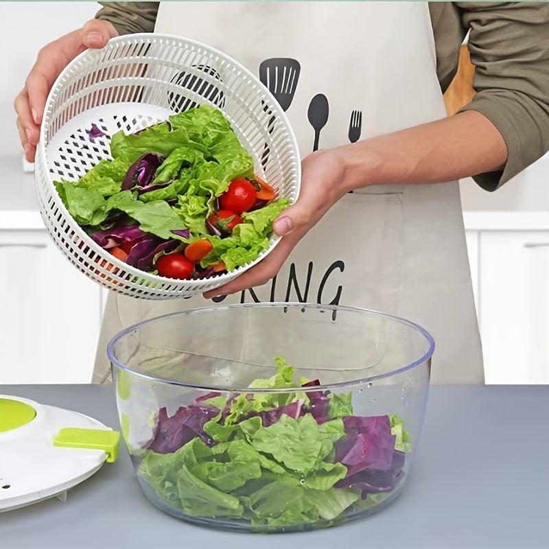 Portable Mini Salad Spinner with Locking Lid and Handle