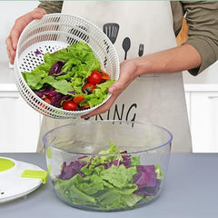 Portable Mini Salad Spinner with Locking Lid and Handle