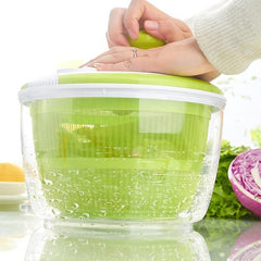 Portable Mini Salad Spinner with Locking Lid and Handle