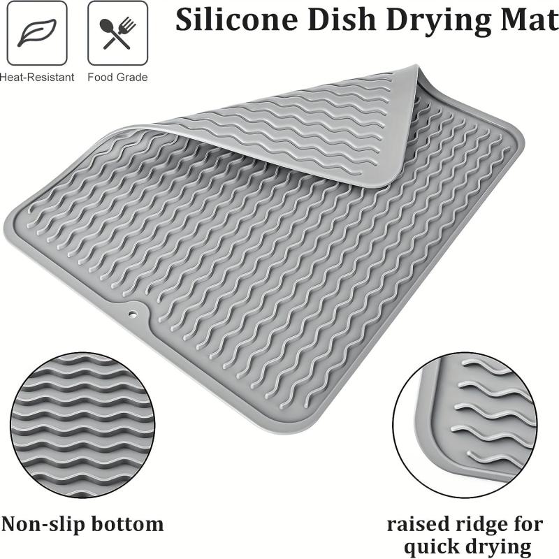 Silicone Drying Mat Dish Pad Kitchen Washstand Drain Mat