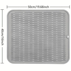 Silicone Drying Mat Dish Pad Kitchen Washstand Drain Mat
