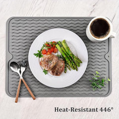 Silicone Drying Mat Dish Pad Kitchen Washstand Drain Mat