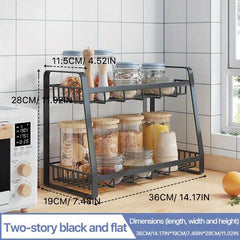 Spice Rack Organizer for Cabinet Under Sink Organization