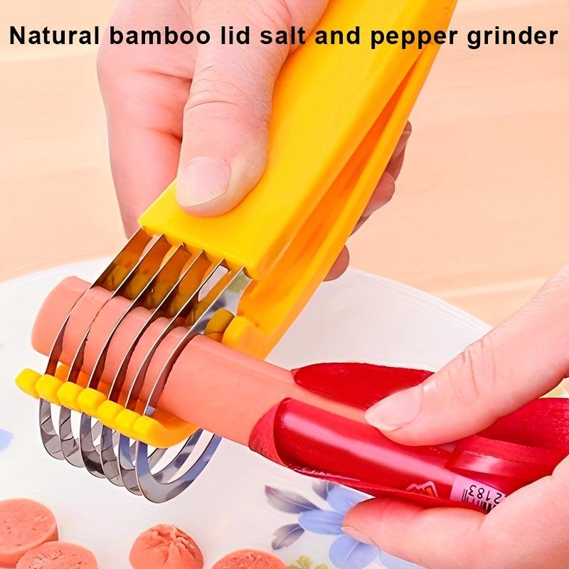 Stainless Steel Fruit Slicer - Reusable & Dishwasher Safe