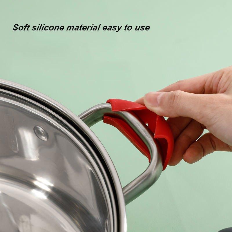 Portable Pot Holder Sleeve Silicone Pot Holder - Pan Handle Cover Grip