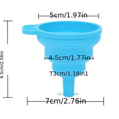 Silicone Collapsible Funnel for Liquid Transfer - Small and Large Kitchen Gadget