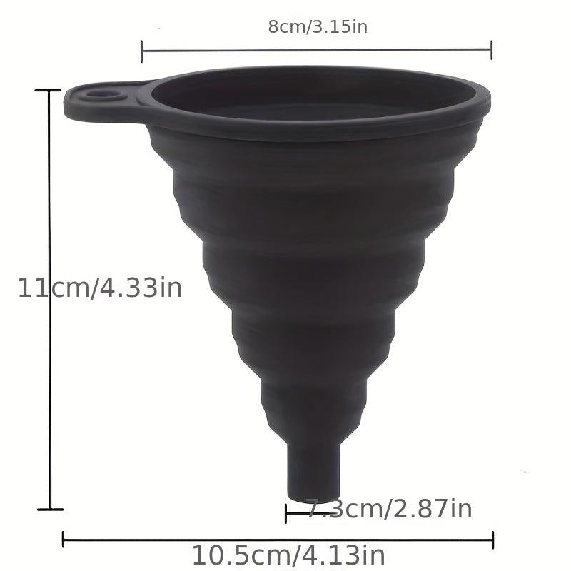 Silicone Collapsible Funnel for Liquid Transfer - Small and Large Kitchen Gadget