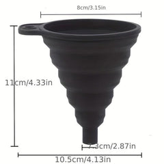 Silicone Collapsible Funnel for Liquid Transfer - Small and Large Kitchen Gadget