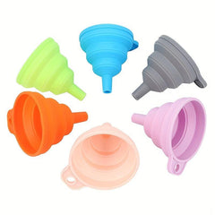 Silicone Collapsible Funnel for Liquid Transfer - Small and Large Kitchen Gadget