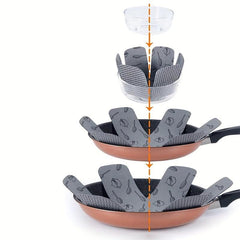 5pcs Felt Pot Pan Protectors Stack Pads for Protecting and Separating Pots Pans