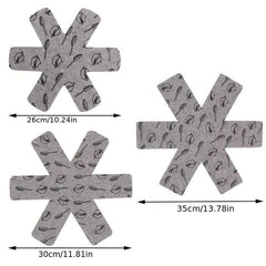 5pcs Felt Pot Pan Protectors Stack Pads for Protecting and Separating Pots Pans