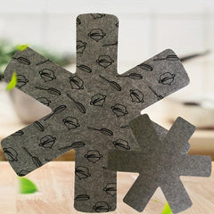 5pcs Felt Pot Pan Protectors Stack Pads for Protecting and Separating Pots Pans